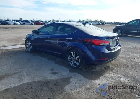 2014 Hyundai Elantra Limited из США, поврежденный, VIN 5NPDH4AEXEH529509